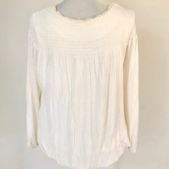 Free People Boho Embroidered Begonia Top sz M - Picture 2 of 4